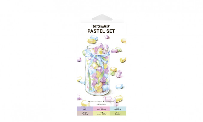 Набор 6 PASTEL SET (6 маркеров)