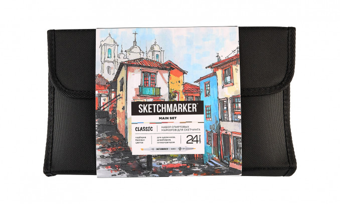 Набор SKETCHMARKER Classic Main 24 Set (24 маркера в текстильном органайзере)